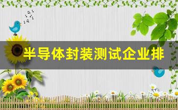 半导体封装测试企业排名 芯德(半导体装备公司排名)_https://www.hangfeite.com_北交所_第1张